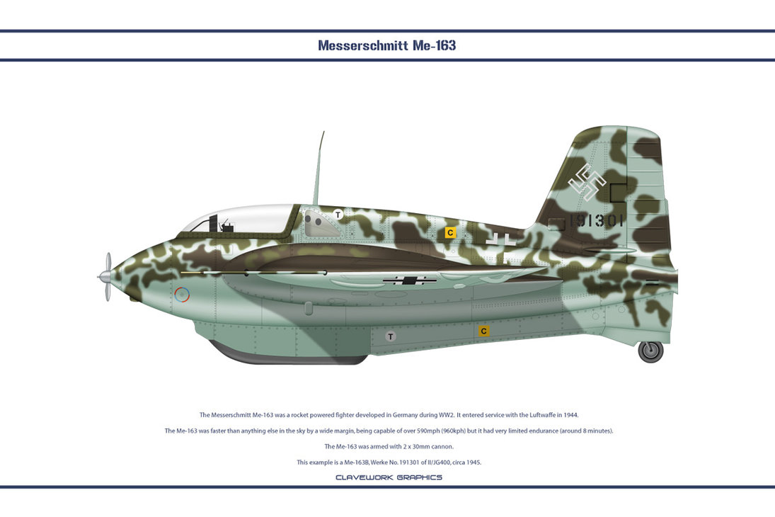 Ficha del Messerschmitt Me 163 Komet