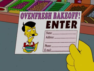 Hitler en una tarjeta del concurso de cocina