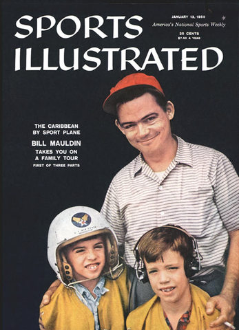 Bill Mauldin en la portada de Sports Illustrated