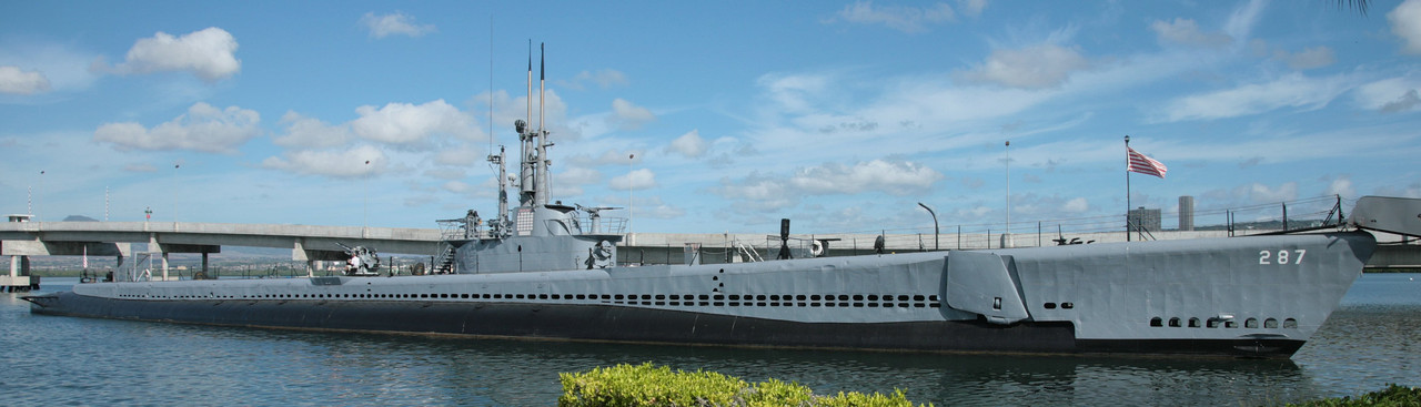 USS Bowfin SS 287 conservado en el Museo y Parque del USS Bowfin en Pearl Harbor, en la isla de Oahu, Hawaii, EE.UU.