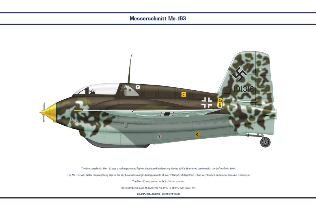 Ficha del Messerschmitt Me 163 Komet