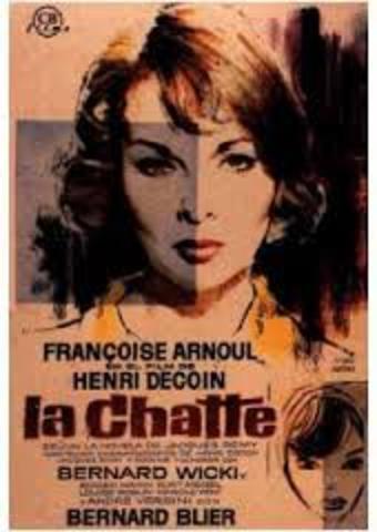 Cartel de la película del año de 1958, sobre la vida de La Gata
