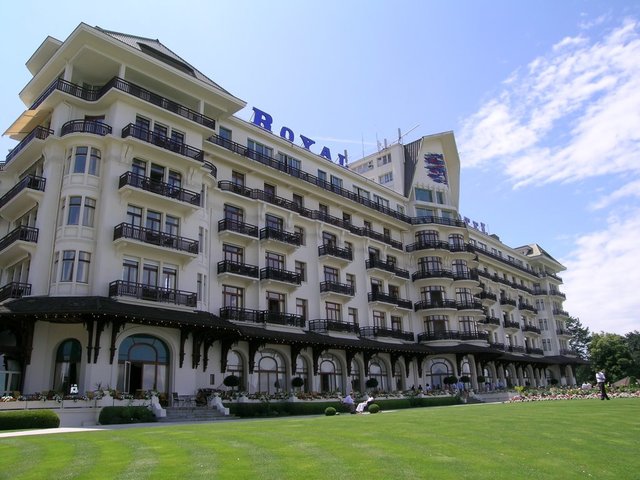 El lujoso Hôtel Royal de Evian en la actualidad