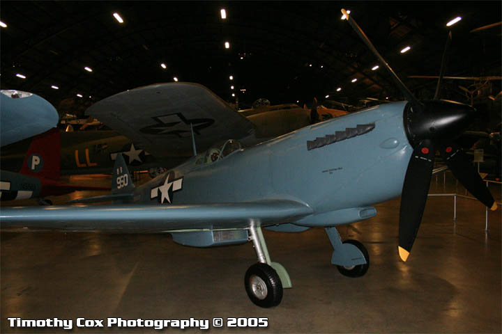 Supermarine Spitfire PR Mk XI. Nº de Serie PA908, conservado en el The National Museum of the United States Air Force en Dayton, Ohio