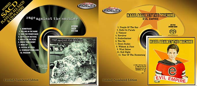 Rage Against The Machine - 2 Albums (1992-1996) {Audio Fidelity Remastered, CD-Layer & Hi-Res SACD Rip}