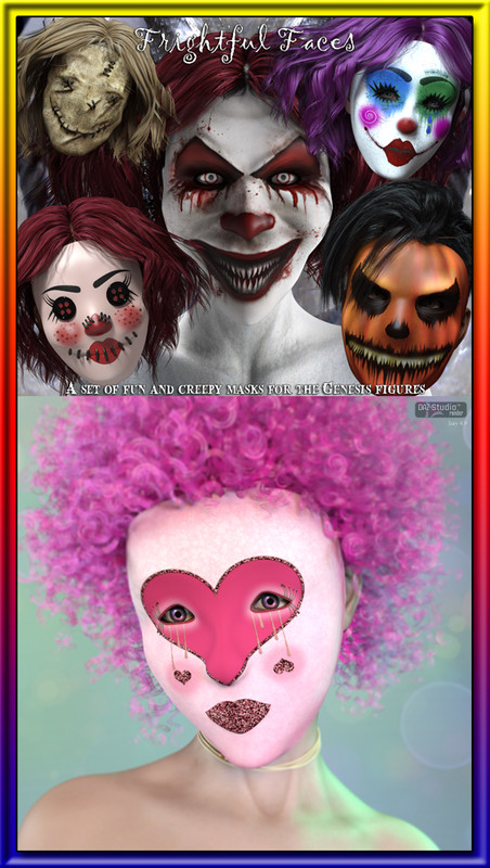 Frightful Faces + Frightful Fashion - Mask Props for Gen1+2+3