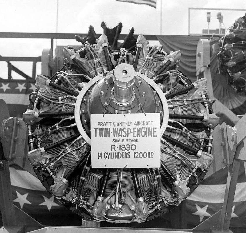 Motor Doble avispa, Twin Wasp, fueron producidos 173.618 unidades, algunos de sus usuarios fueron los aviones B-24 Liberator, C-47 Skytrain, F4F Wildcat, PBY Catalina, etc