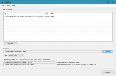 batch convert bin files to pbp psx