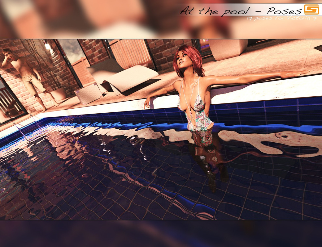 03 at the pool poses for victoria 7 daz3d