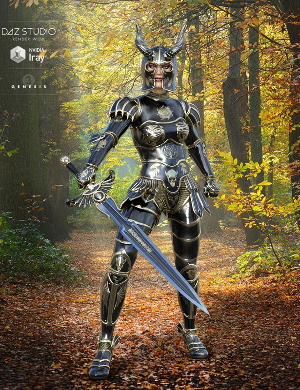Demon Armor for Genesis 3 Female s